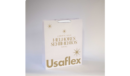 Sacola M Natal - Usaflex FSC Misto