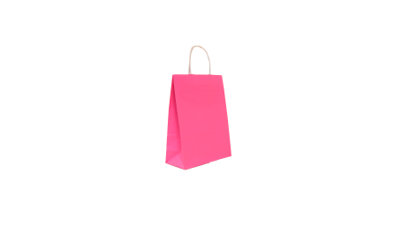 Sacola P Rosa Bebê 90g - 18x22x10cm